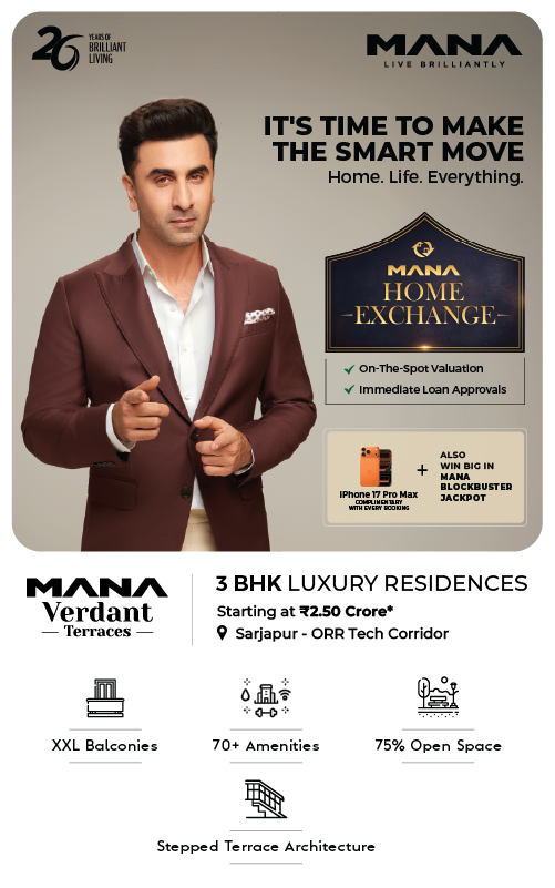 Mana Verdant Terraces – Premium 3 BHK Flats in Sarjapur ORR by Mana Projects