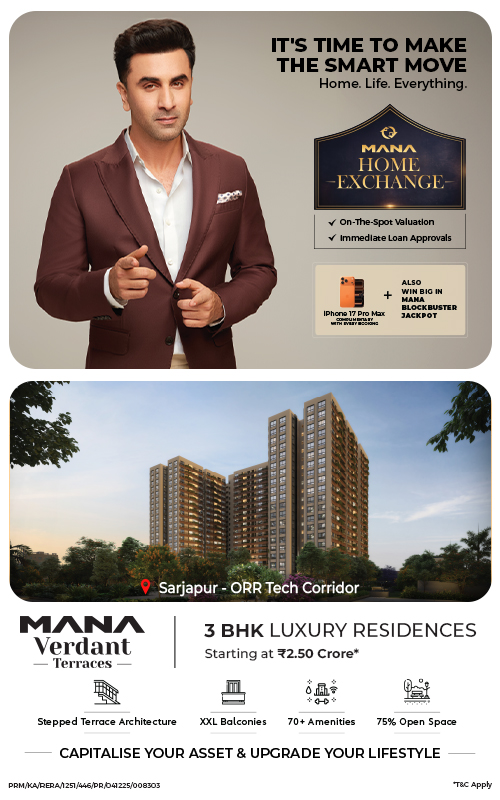 Mana Verdant Terraces – Premium 3 BHK Flats in Sarjapur ORR by Mana Projects